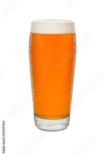Photography Sweated Craft Pub Beer Glass with Running Drip Down Side #2