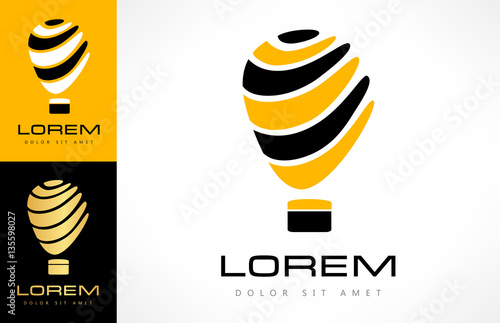 hot air balloon logo