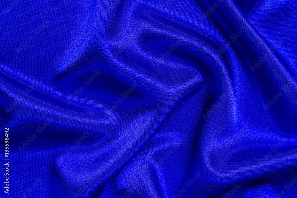 Obraz premium blue silk fabric background