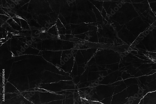 Black marble natural pattern for background, abstract black and © treerasak
