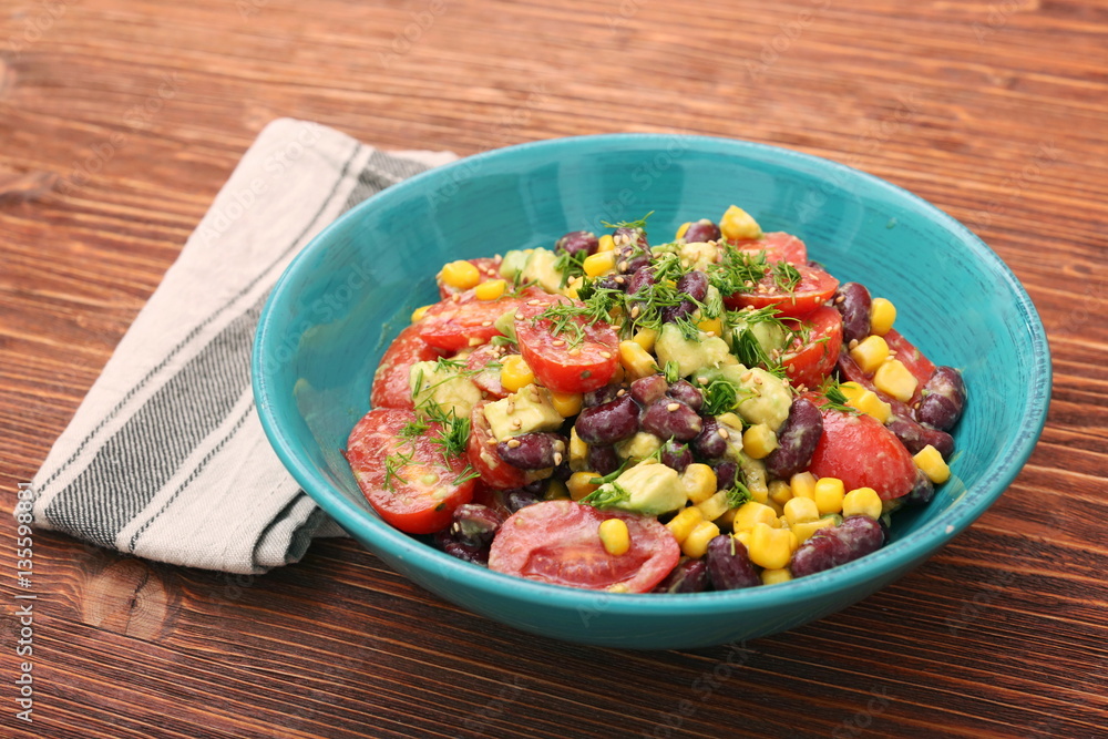 Black bean salad with avocado Black bean salad with avocado