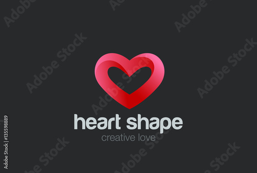 Heart Logo design vector. Valentine day love symbol. Cardiology