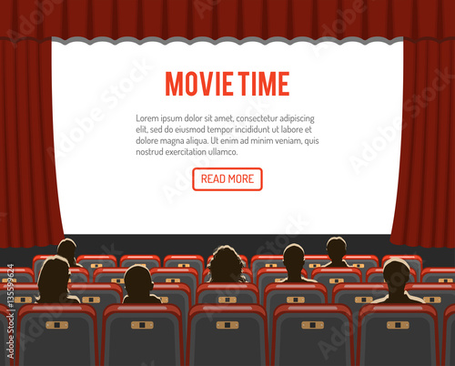 cinema auditorium with seats and audience