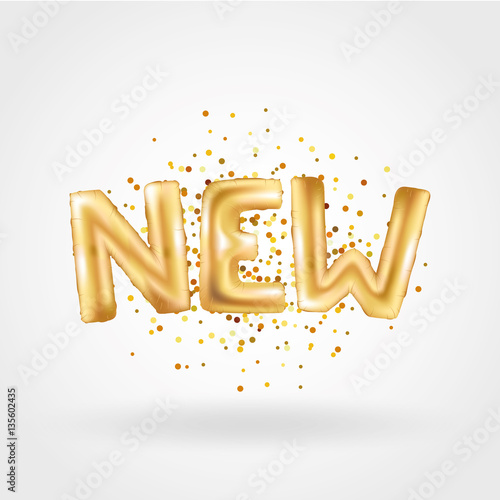 New gold letter balloons 2