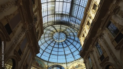 The Galleria Vittorio Emanuele II, one of the world's oldest shopping malls, Milan, Italy