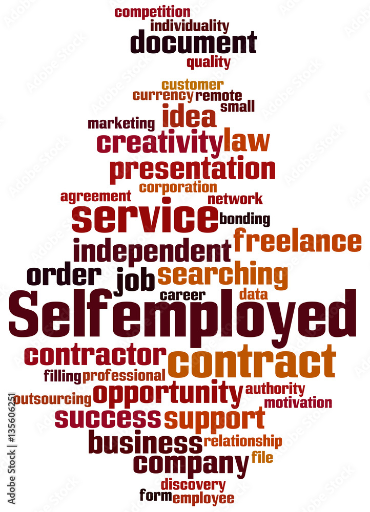 Selfemployed, word cloud concept 7 Selfemployed, word cloud concept 7
