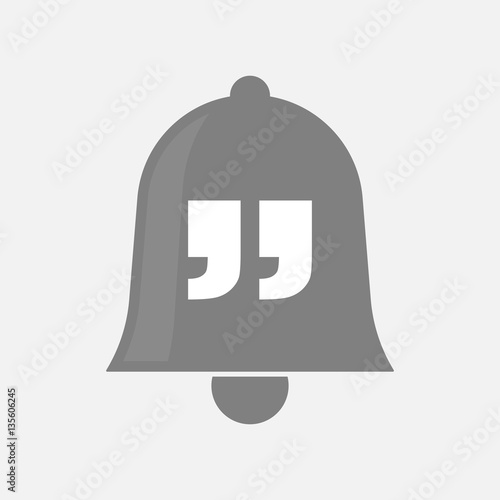 Isolated bell with quotes