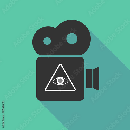 Long shadow cinema camera with an all seeing eye
