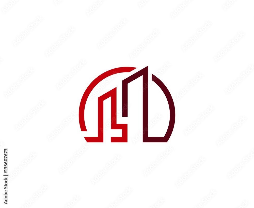 Fototapeta premium Buildings logo