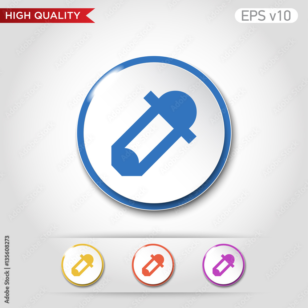Picker icon. Button with picker icon. Modern vector. Picker icon. Button with picker icon. Modern vector.