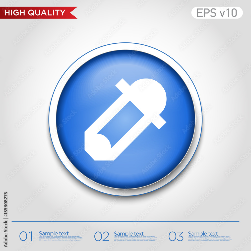 Picker icon. Button with picker icon. Modern vector. Picker icon. Button with picker icon. Modern vector.