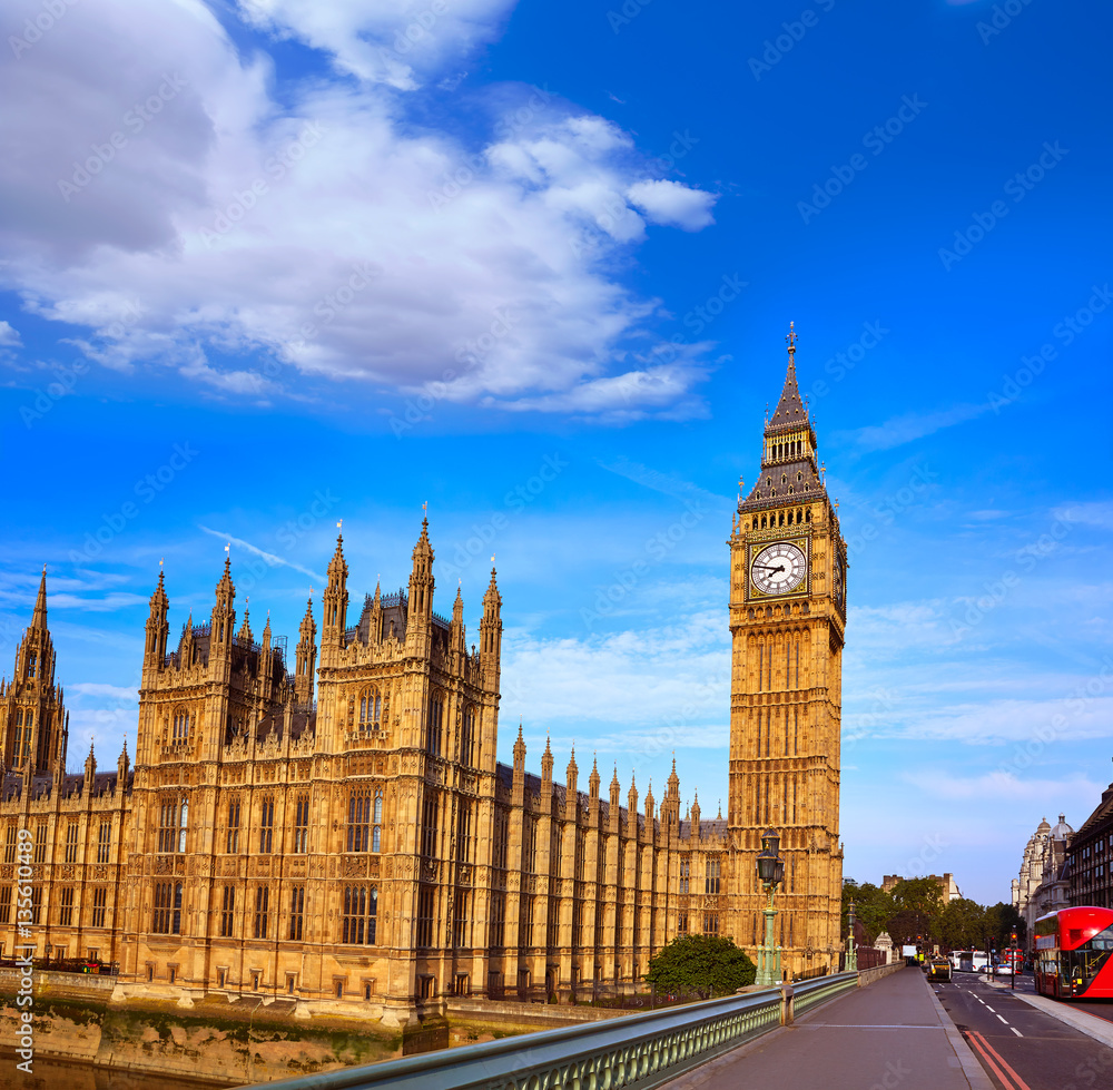 Big Ben Clock Tower in London England