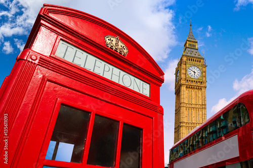 London photomount with telephone box