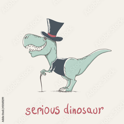 childish cartoon dinosaur
