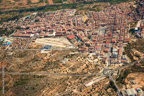 Riba-Roja Ribarroja del Turia village aerial photo