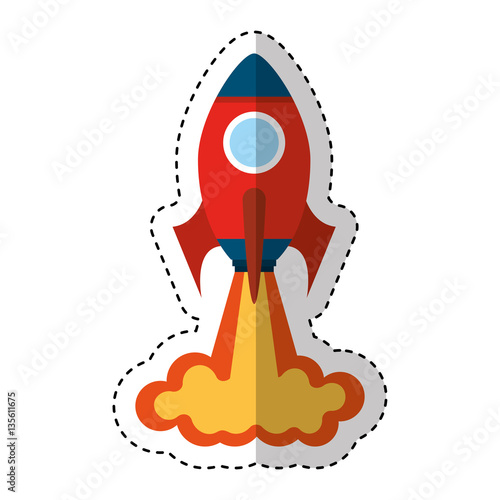 rocket launcher isolated icon vector illustration design