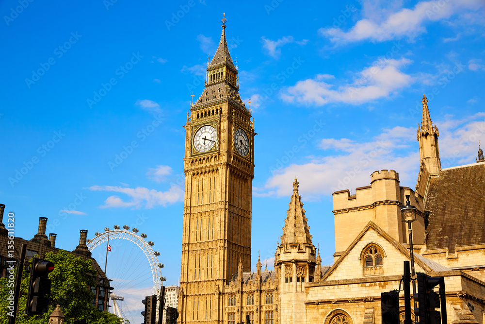Big Ben Clock Tower in London England Big Ben Clock Tower in London England
