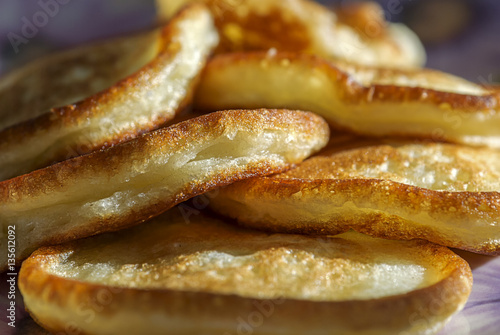 Several pancakes close-up