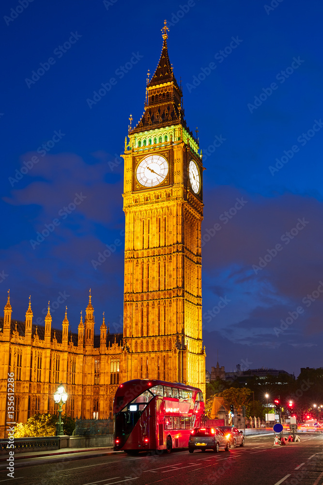 Obraz premium Big Ben Clock Tower in London England