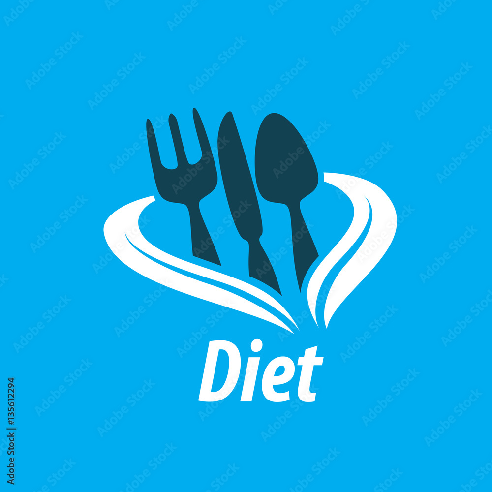 Fototapeta premium vector logo for diet