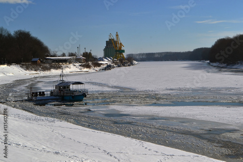 Winter river Borcea 1 photo