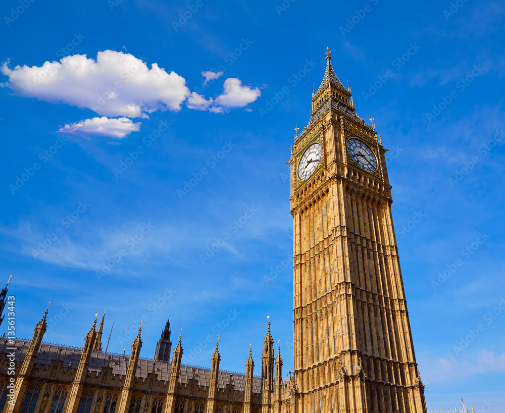 Big Ben Clock Tower in London England Big Ben Clock Tower in London England