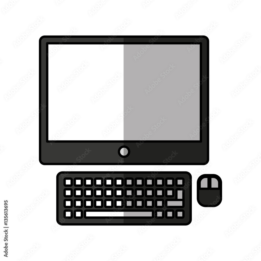 computer desktop isolated icon vector illustration design computer desktop isolated icon vector illustration design