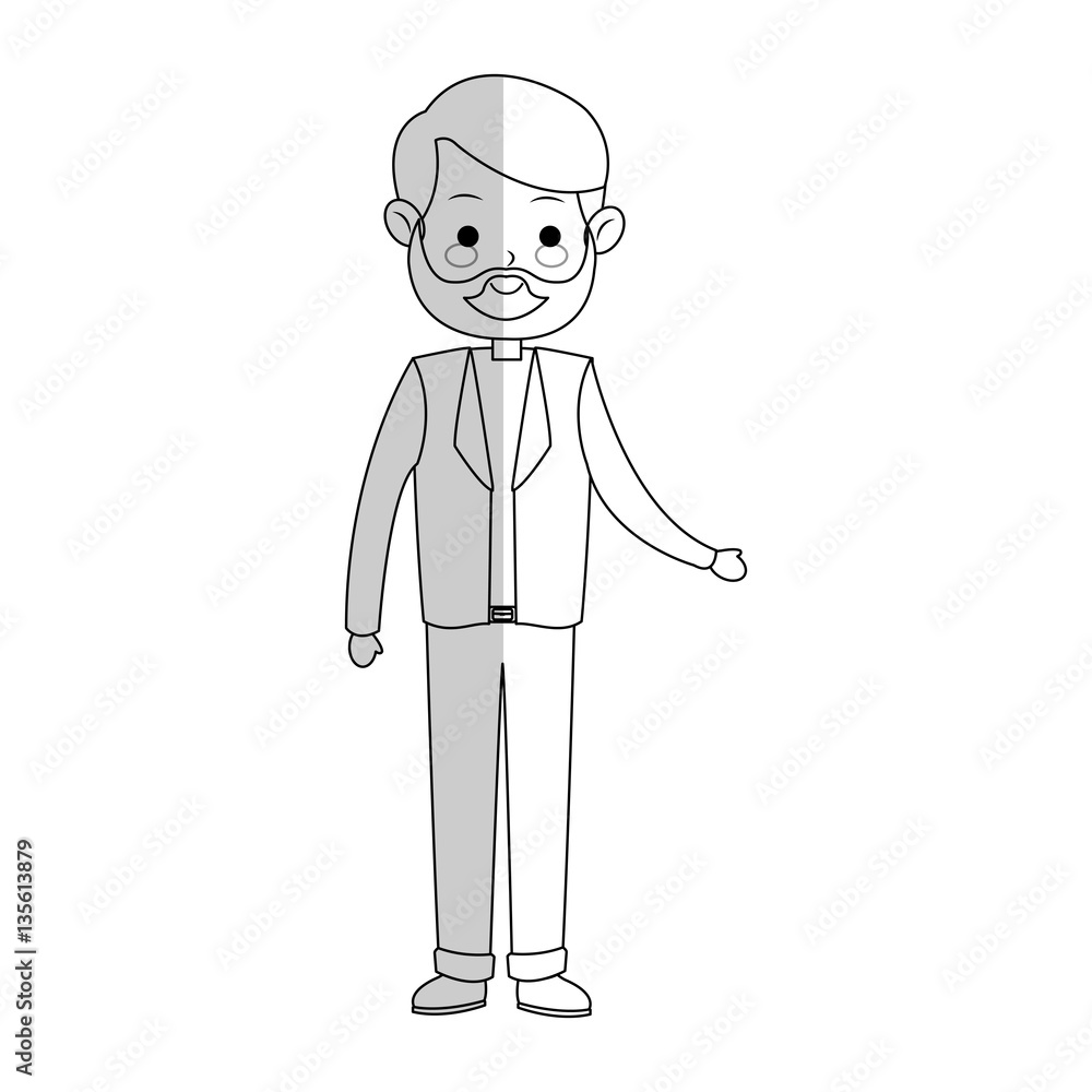 old man cartoon icon over white background. vector illustration old man cartoon icon over white background. vector illustration