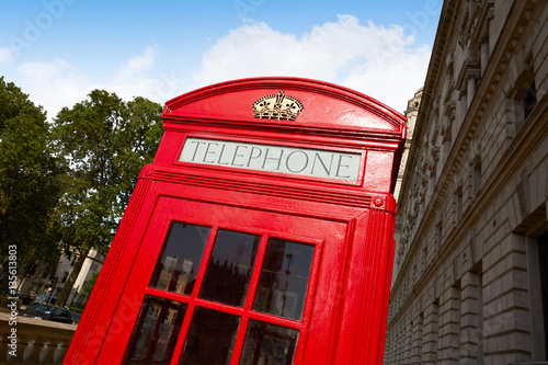 London old red Telephone box