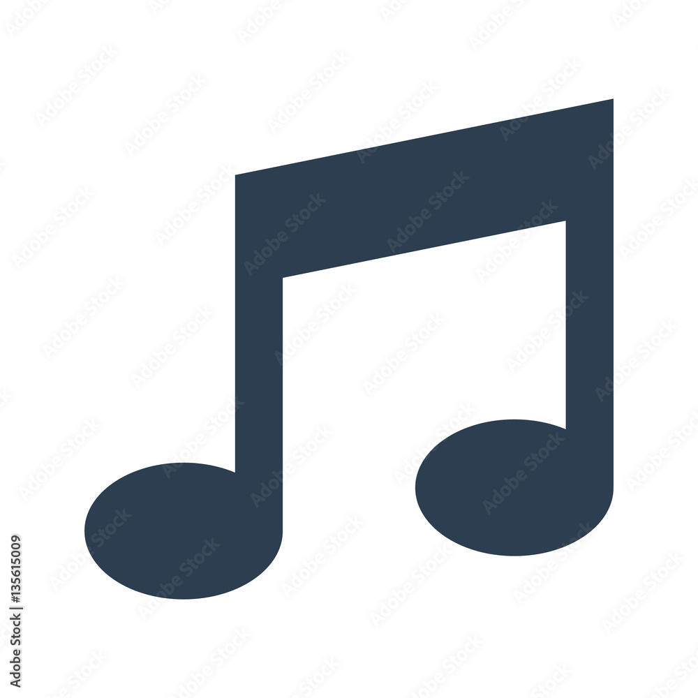 Vector music Icon on white background. Vector illustration Vector music Icon on white background. Vector illustration