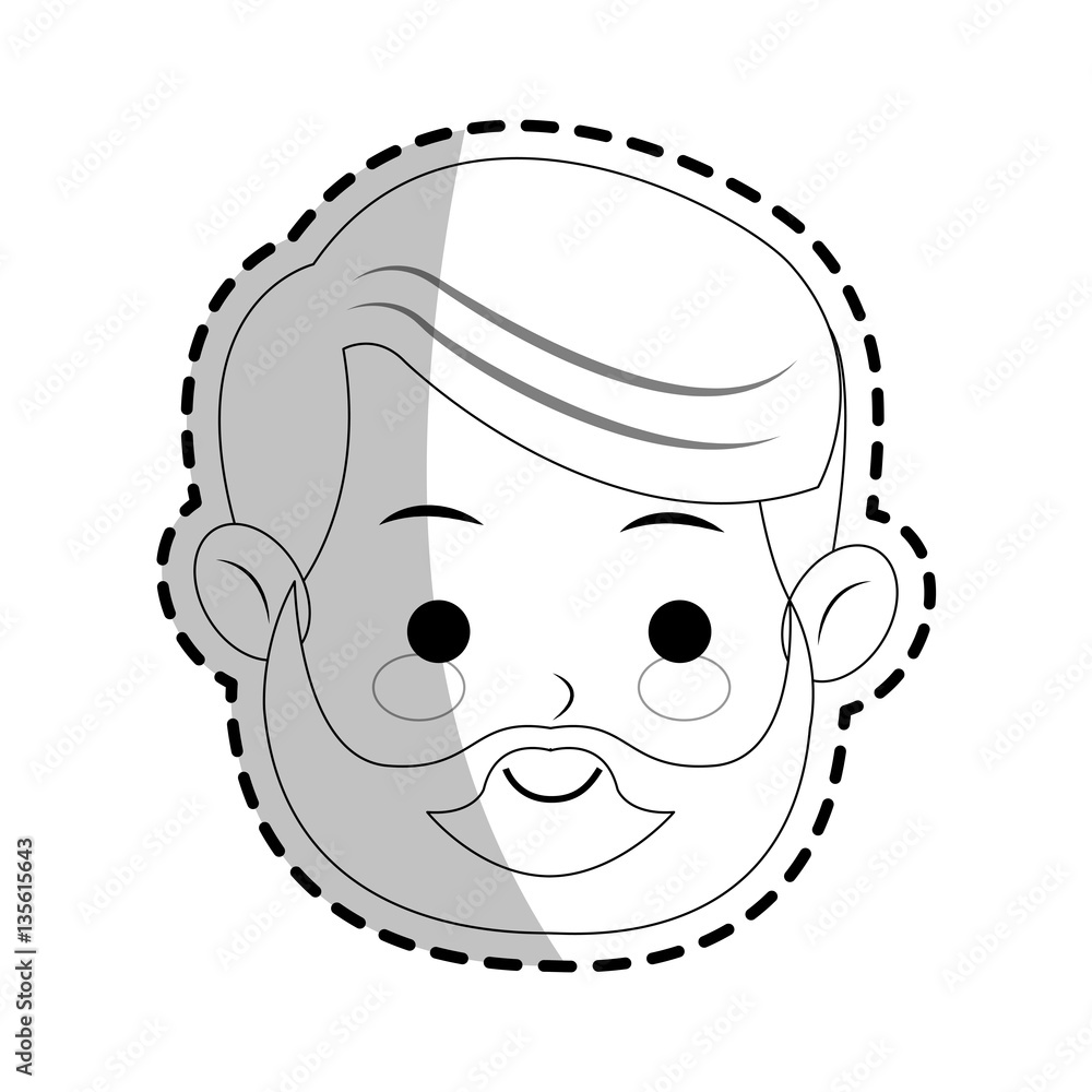 old man cartoon icon over white background. vector illustration old man cartoon icon over white background. vector illustration