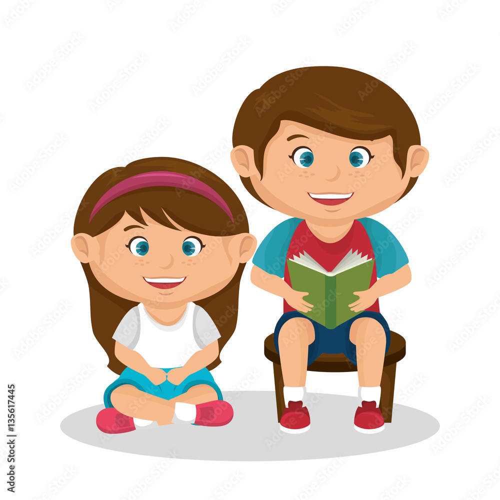 cute little kids character vector illustration design cute little kids character vector illustration design