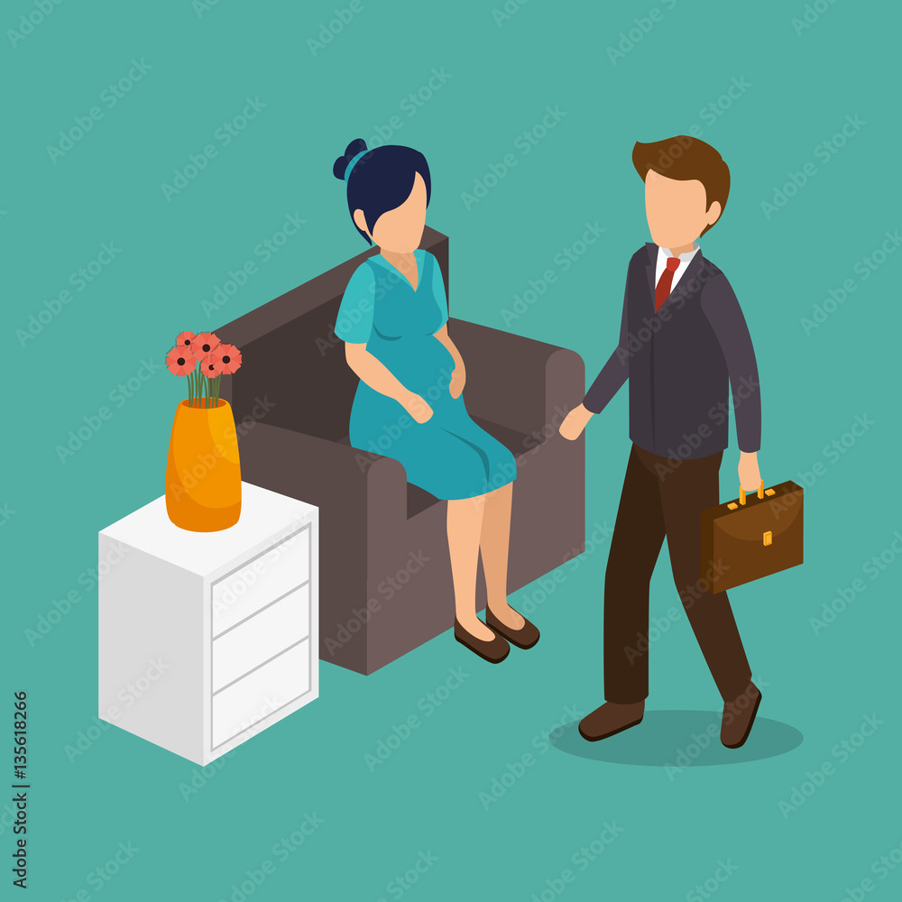 Group of businesspeople gathered vector illustration design Group of businesspeople gathered vector illustration design