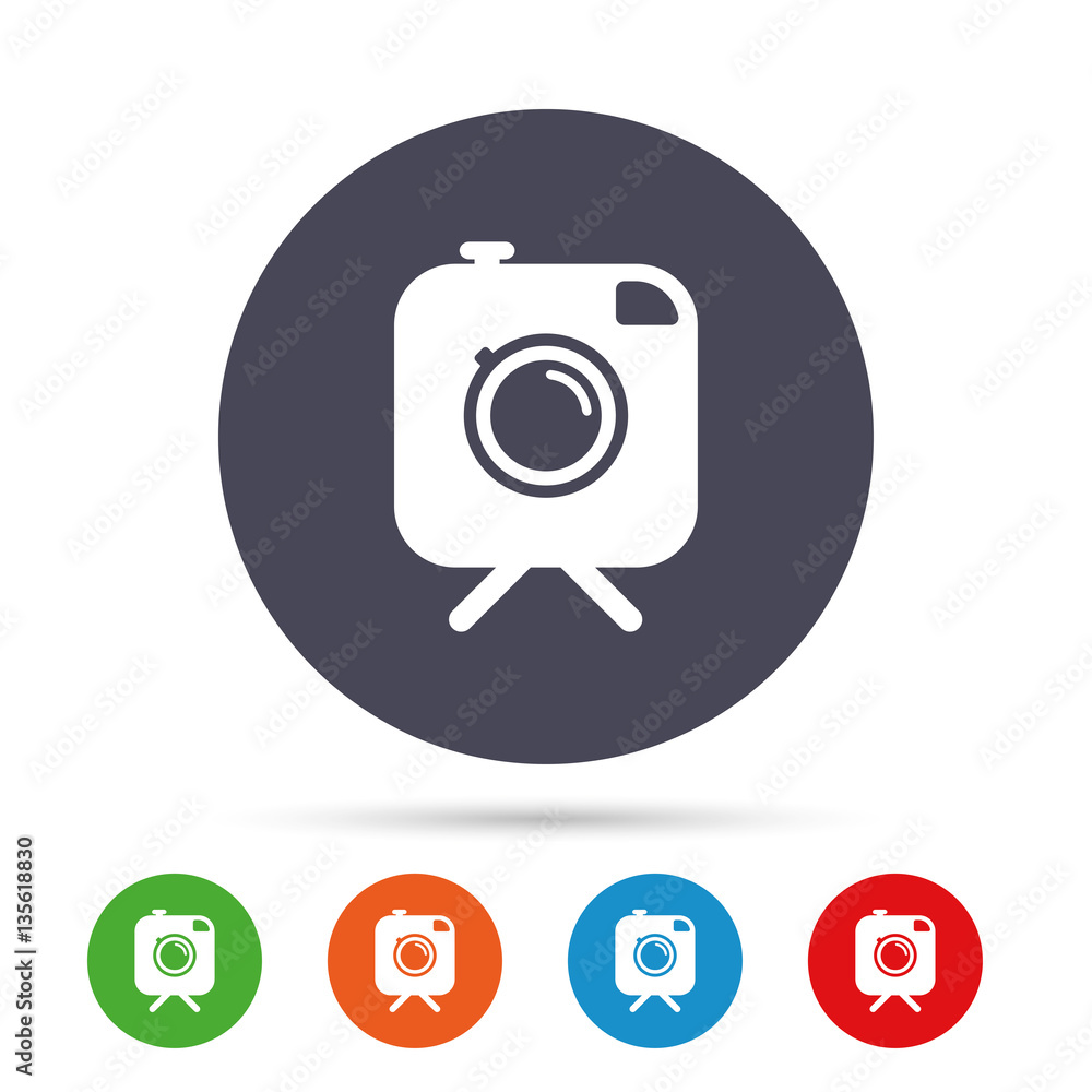 Hipster photo camera sign icon. Retro camera. Hipster photo camera sign icon. Retro camera.