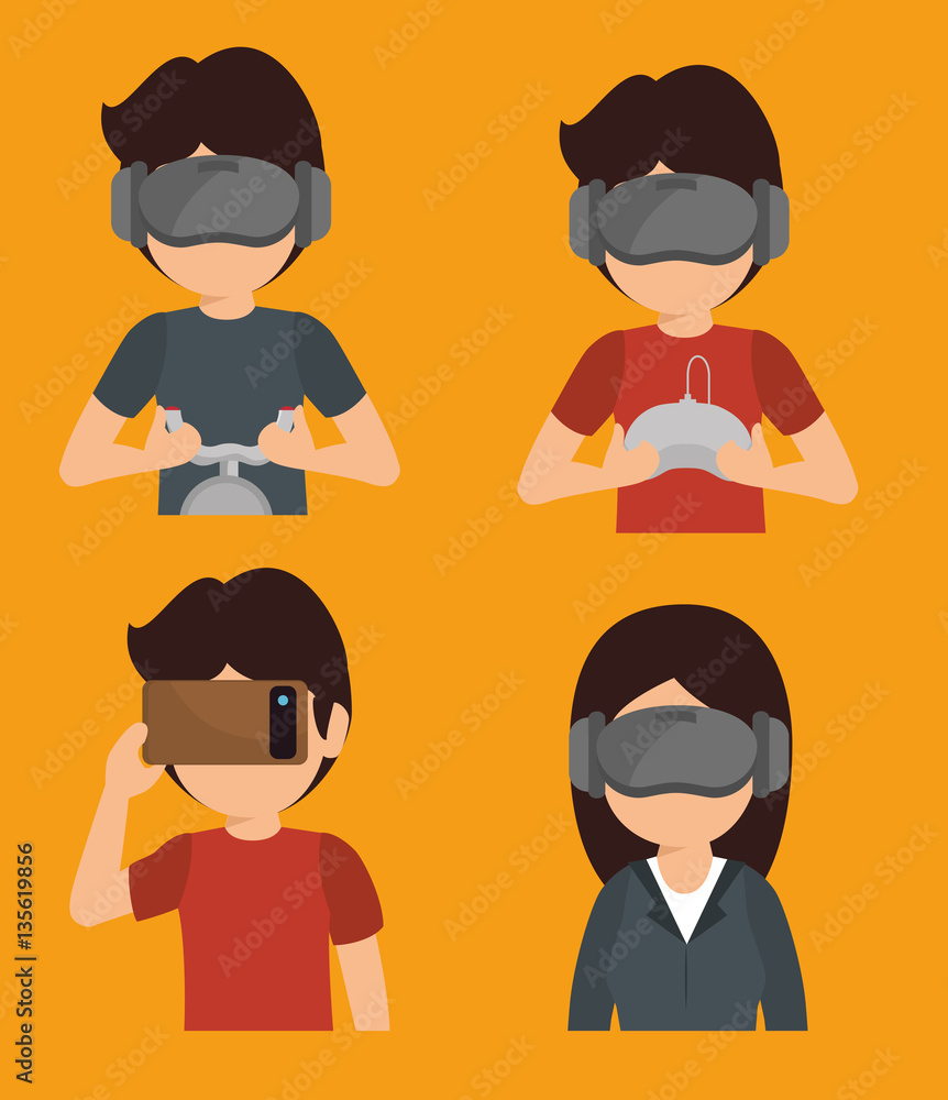 Augmented reality technology icon vector illustration design Augmented reality technology icon vector illustration design