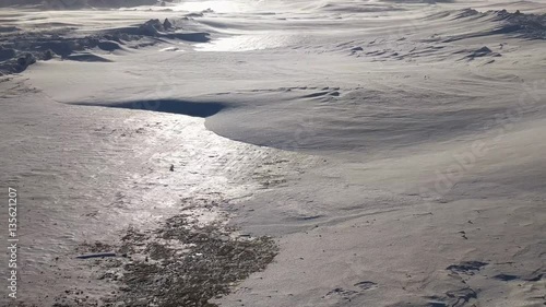 Snow Scape with Dunes photo