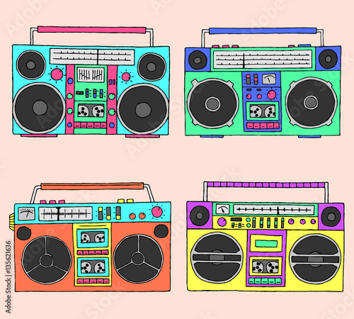 80s boomboxes