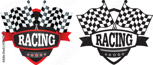 Fotografie, Obraz racing or motorsports badge or logo