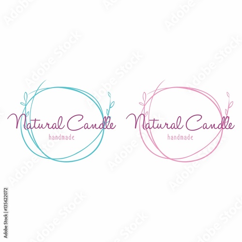 Set of Logo for Beauty and Cosmetics. Handmade Candle Spa Logo Vector illustrations for Graphic and Web design, for Natural and Organic Products, Healthy Life, Beauty Care.