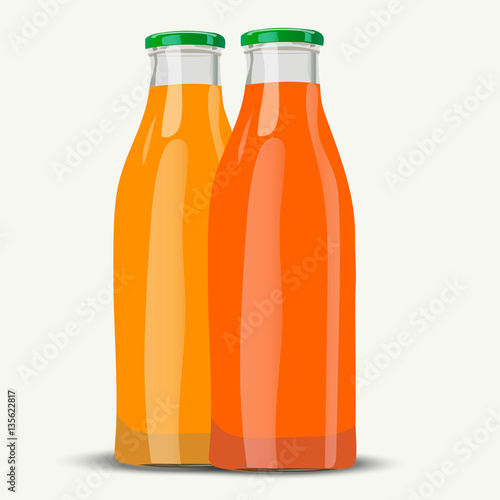 realistic juice botttle