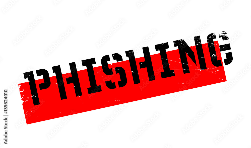 Phishing rubber stamp. Grunge design with dust scratches. Effects can be easily removed for a clean, crisp look. Color is easily changed.