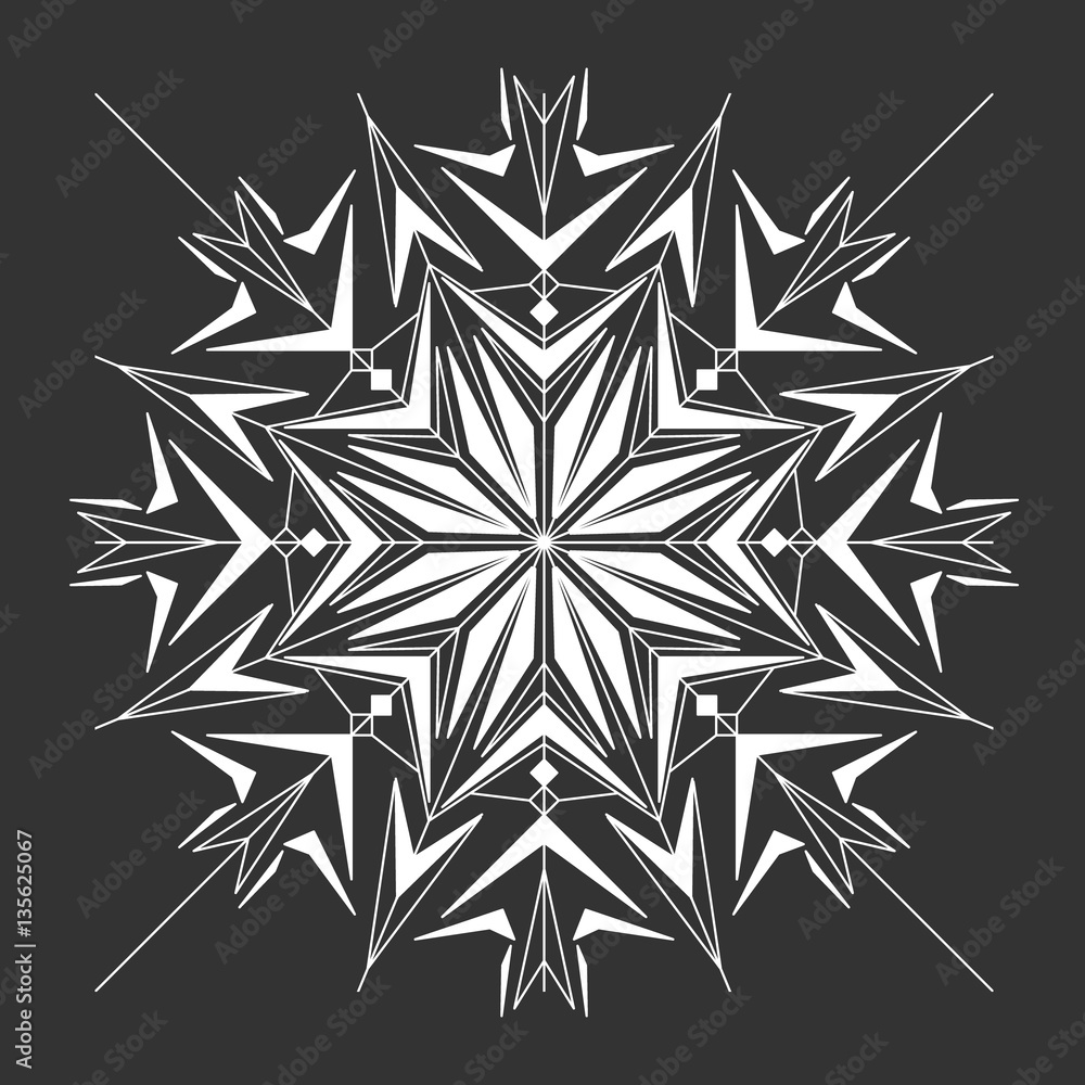 background Flat Dynamic Design, snowflake background Flat Dynamic Design, snowflake