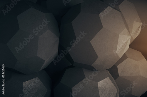 Dark geometric background