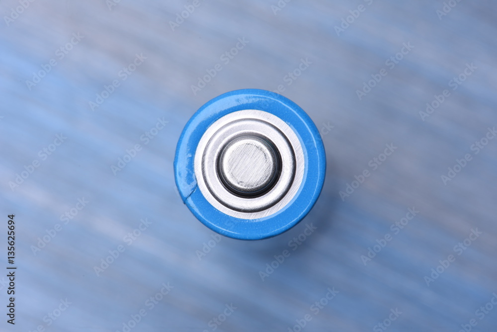 Above view of Single AA Battery Above view of Single AA Battery