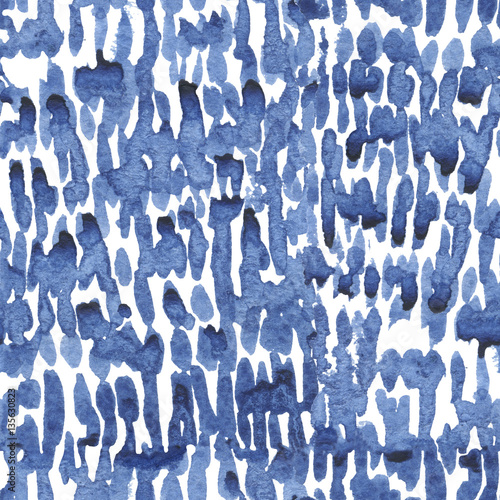 Seamless pattern with blue watercolor lattice for textile, ceramics, fabric, print, cards, wrapping