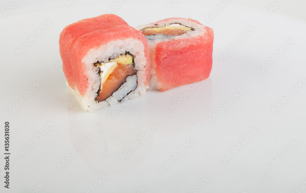 sushi with salmon sushi with salmon