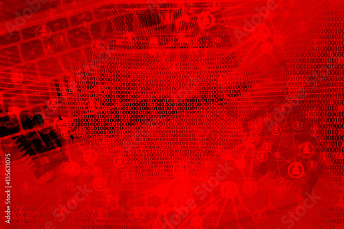 Concept of cyber protection in the online world.