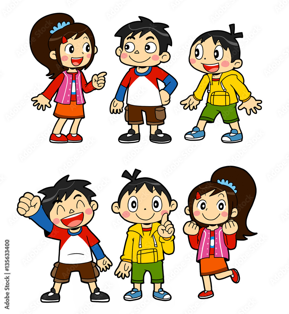 子供達ポーズ集 Stock イラスト Adobe Stock 子供達ポーズ集 Stock イラスト Adobe Stock