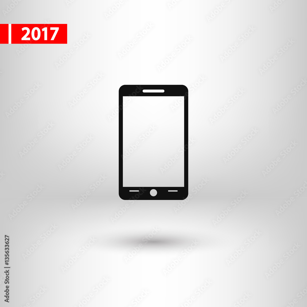 mobile smartphone icon, vector illustration. Flat design style mobile smartphone icon, vector illustration. Flat design style