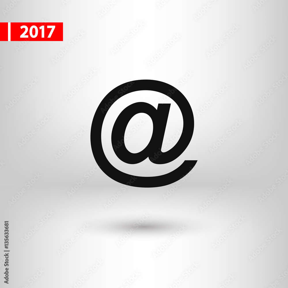 e-mail internet icon, vector illustration. Flat design style